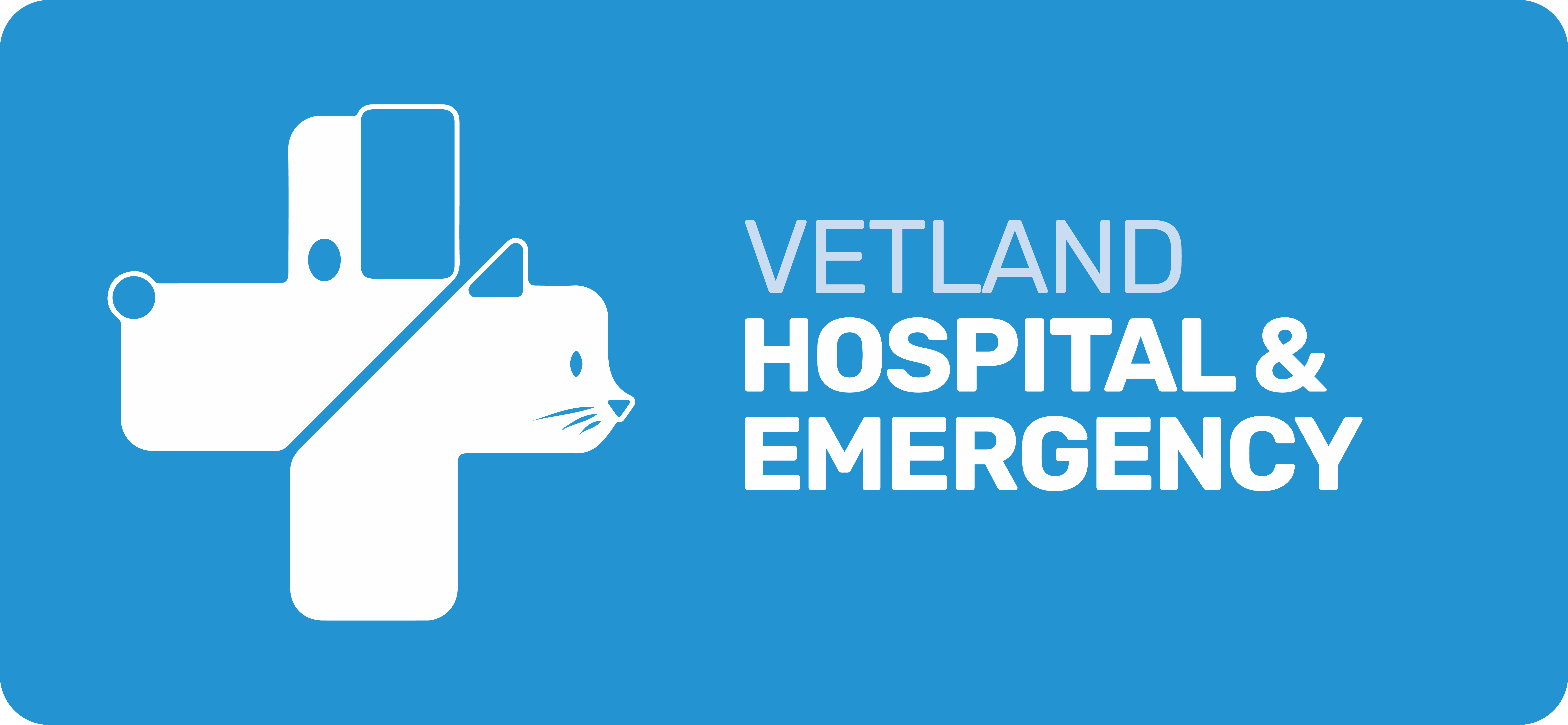 Vetland Hospital and Emergency - Blue Horizonal